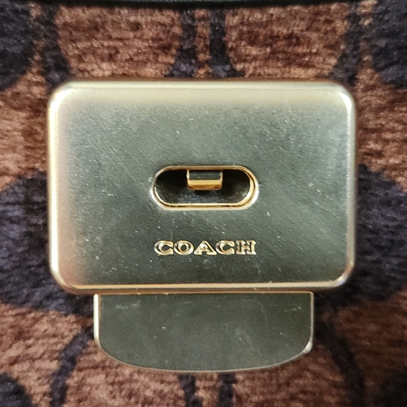 Coach Etta Small Flap In Signature Chenille - Picture 9 of 16